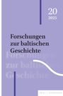 Text: "Forschungen zur baltischen Geschichte", "20", "2025", "Brill | Schöningh". Lila Hintergrund, vertikale und geschwungene Linien.