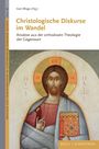 Titel: Christologische Diskurse im Wandel. Illustration: Ikone eines Jesusbildes mit Heiligenschein.