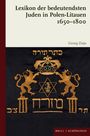 "Lexikon der bedeutendsten Juden in Polen-Litauen 1650-1800" von Georg Ziaja, goldene Löwen und hebräische Schrift.