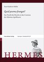 Ann-Kathrin Stähle: "Quid poema frangat?", Buch