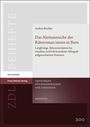 Das Cover ist bordeauxrot und grau, der Titel lautet „Das Alemannische der Rätoroman:innen in Bern“ von Andrin Büchler.