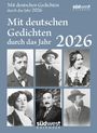 : Mit deutschen Gedichten durch das Jahr 2026 - Tagesabreißkalender zum Aufstellen oder Aufhängen, KAL