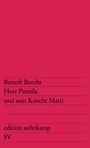 Bertolt Brecht: Herr Puntila und sein Knecht Matti, Buch