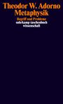 Theodor W. Adorno: Metaphysik (1965), Buch