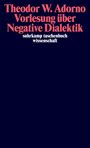 Theodor W. Adorno: Vorlesung über Negative Dialektik, Buch