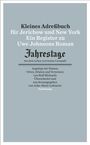 : Kleines Adressbuch für Jerichow und New York, Buch