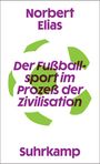 Norbert Elias, Der Fußballsport im Prozess der Zivilisation. Suhrkamp. Fußballartiges Logo aus grünen Formen.