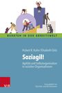 „Soziagil! Agilität und Selbstorganisation in sozialen Organisationen“ mit bunter Illustration von Menschen in Interaktion.