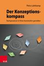 Titel: "Der Konzeptionskompass". Autor: Petra Lahrkamp. Bunte Papierboote auf grauem Hintergrund.