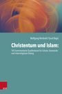 Titel: „Christentum und Islam“. Autoren: Wolfgang Reinbold, Esnaf Begić. Dynamische, abstrakte, orange Muster.