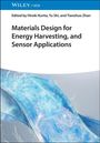 Oben links steht "WILEY-VCH". Darunter Titel: "Materials Design for Energy Harvesting, and Sensor Applications". Unten abstrakte blaue Formen.