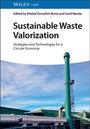 „Sustainable Waste Valorization“, grüne industrielle Anlage, blauer Himmel, Logo oben links.