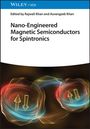 Text: "Nano-Engineered Magnetic Semiconductors for Spintronics." Illustration von farbigen Wellen und Pfeilen.