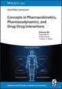 "Concepts in Pharmacokinetics, Pharmacodynamics, and Drug-Drug Interactions." Menschliche Figur mit beschrifteten Bahnen.