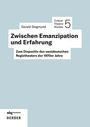 Gerald Siegmund: Zwischen Emanzipation und Erfahrung, Buch