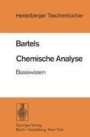 H. A. Bartels: Chemische Analyse, Buch