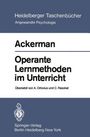 J. M. Ackerman: Operante Lernmethoden im Unterricht, Buch