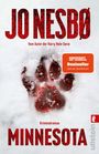 „JO NESBØ“ in großen, roten Buchstaben. Eine blutige Tatze im Schnee. „Kriminalroman MINNESOTA“ unten.