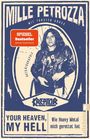 Text: "SPIEGEL Bestseller", "Mille Petrozza", "Your Heaven, My Hell", Illustration eines Mannes in Lederjacke.