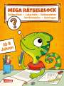 Jasmin Riter: Rätseln für Kinder ab 8: Mega Rätselblock - Zahlenrätsel, Labyrinthe, Teekesselchen, Wortknobeleien, Quizfragen, Buch
