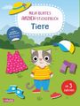 : Mein buntes Anzieh-Stickerbuch: Tiere, Buch