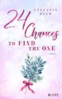 „24 Chances to Find The One“ von Stefanie Diem. Illustration: Grüne Zweige mit roter Schleife auf rosa Hintergrund.