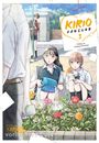 Text: "KIRIO FANCLUB 3" und "Chikyu no Osakana Ponchan". Manga-Illustration: Zwei Mädchen gießen Blumen, ein Mädchen beobachtet.