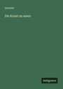 Anonym: Die Kunst zu essen, Buch