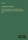 Anonym: Preußische Statistik, Buch
