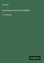 Anonym: Psychiatrisches Centralblatt, Buch