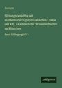 Anonym: Sitzungsberichte der mathematisch-physikalischen Classe der k.b. Akademie der Wissenschaften zu München, Buch