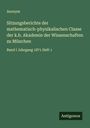 Anonym: Sitzungsberichte der mathematisch-physikalischen Classe der k.b. Akademie der Wissenschaften zu München, Buch