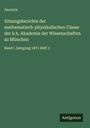 Anonym: Sitzungsberichte der mathematisch-physikalischen Classe der k.b. Akademie der Wissenschaften zu München, Buch