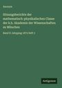 Anonym: Sitzungsberichte der mathematisch-physikalischen Classe der k.b. Akademie der Wissenschaften zu München, Buch