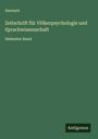 Anonym: Zeitschrift für Völkerpsychologie und Sprachwissenschaft, Buch