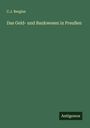 C. J. Bergius: Das Geld- und Bankwesen in Preußen, Buch