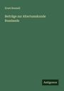 Ernst Bonnell: Beiträge zur Altertumskunde Russlands, Buch