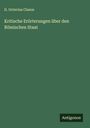 D. Octavius Clason: Kritische Erörterungen über den Römischen Staat, Buch
