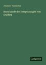 Johannes Duemichen: Bauurkunde der Tempelanlagen von Dendera, Buch