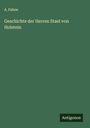 A. Fahne: Geschichte der Herren Stael von Holstein, Buch