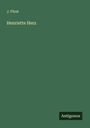 J. Fürst: Henriette Herz, Buch