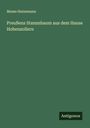 Moses Heinemann: Preußens Stammbaum aus dem Hause Hohenzollern, Buch