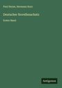 Paul Heyse: Deutscher Novellenschatz, Buch