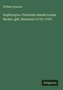 Wilhelm Hosaeus: Euphrosyne. Christiane Amalie Louise Becker, geb. Neumann (1778-1797), Buch