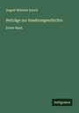 August Wilhelm Knoch: Beiträge zur Insektengeschichte, Buch