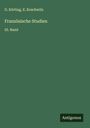 G. Körting: Französische Studien, Buch