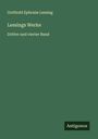 Gotthold Ephraim Lessing: Lessings Werke, Buch