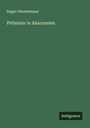 Eugen Oberhummer: Phönizier in Akarnanien, Buch
