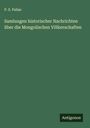 P. S. Pallas: Samlungen historischer Nachrichten über die Mongolischen Völkerschaften, Buch