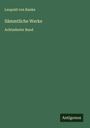 Leopold von Ranke: Sämmtliche Werke, Buch